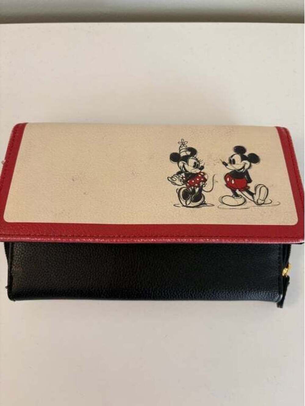 Disney Mickey Mouse Minnie Mouse Wallet Clutch Multicolor Character Collectible